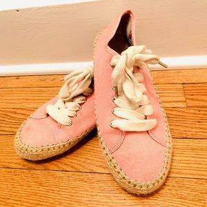 Women’s light canvas espadrille sneakers